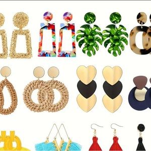 12pcs Hoop Earrings for Women
